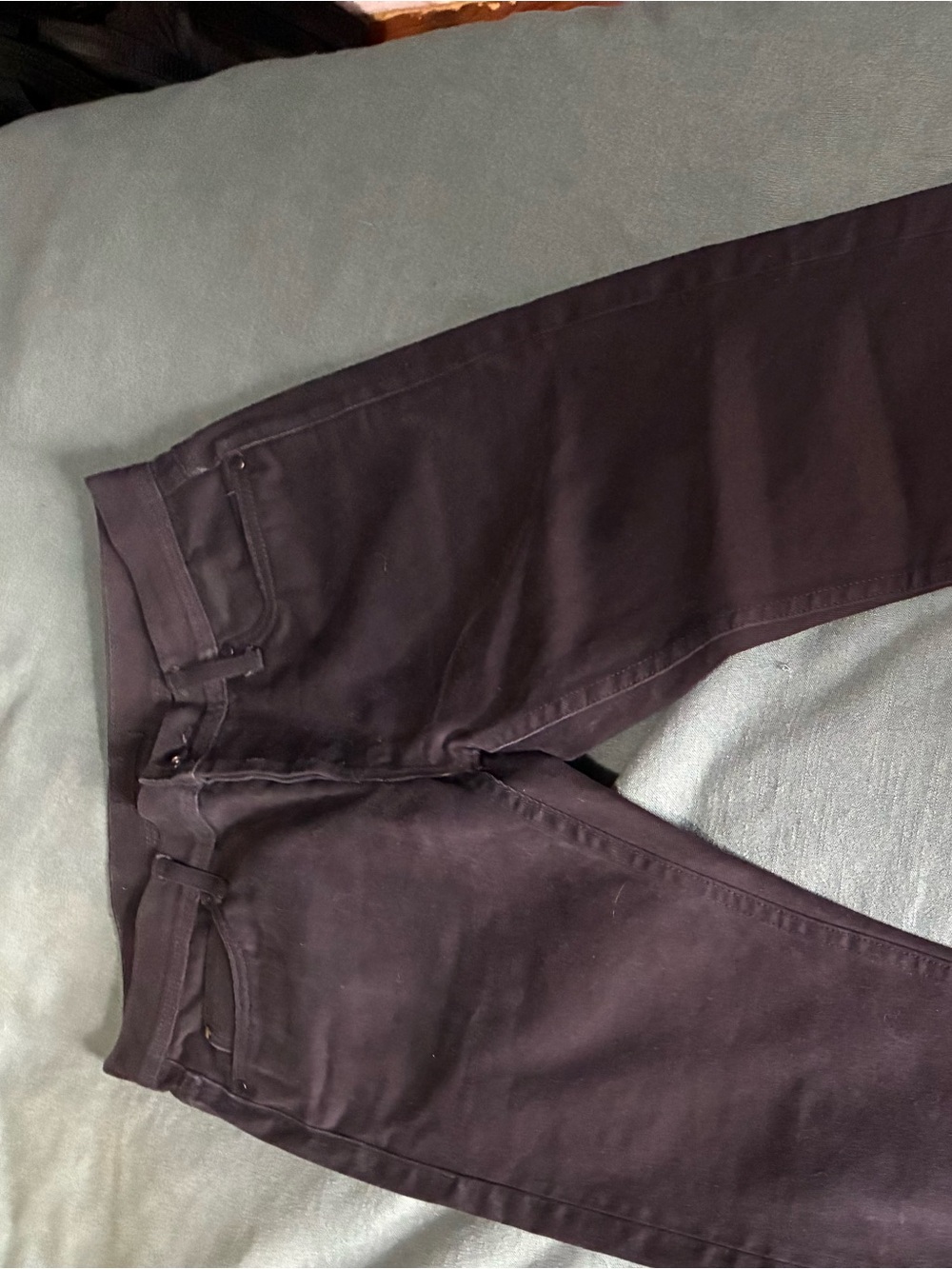 Unbranded brand black tight fit selvedge jeans 32x27